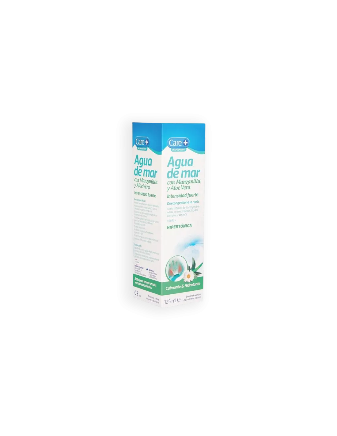 CARE+ Agua De Mar Manzanilla y Aloe Vera Intensidad Fuerte 125 ml