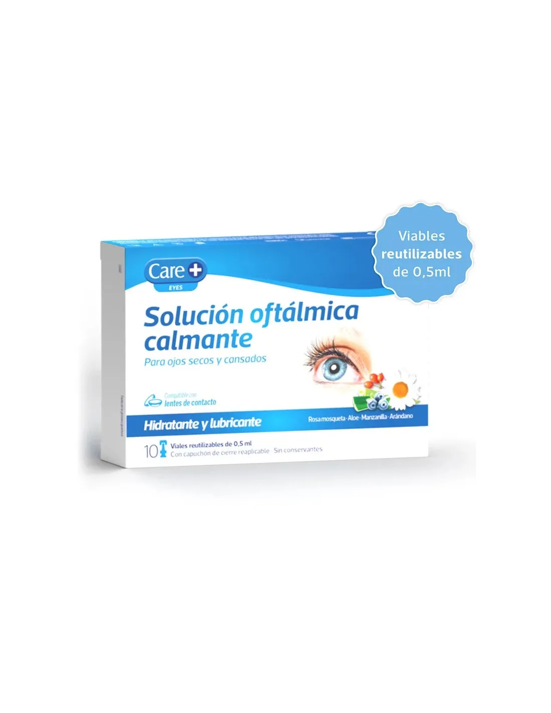 Care+ Solución Oftálmica Calmante 10 Viales de 0,5 ml