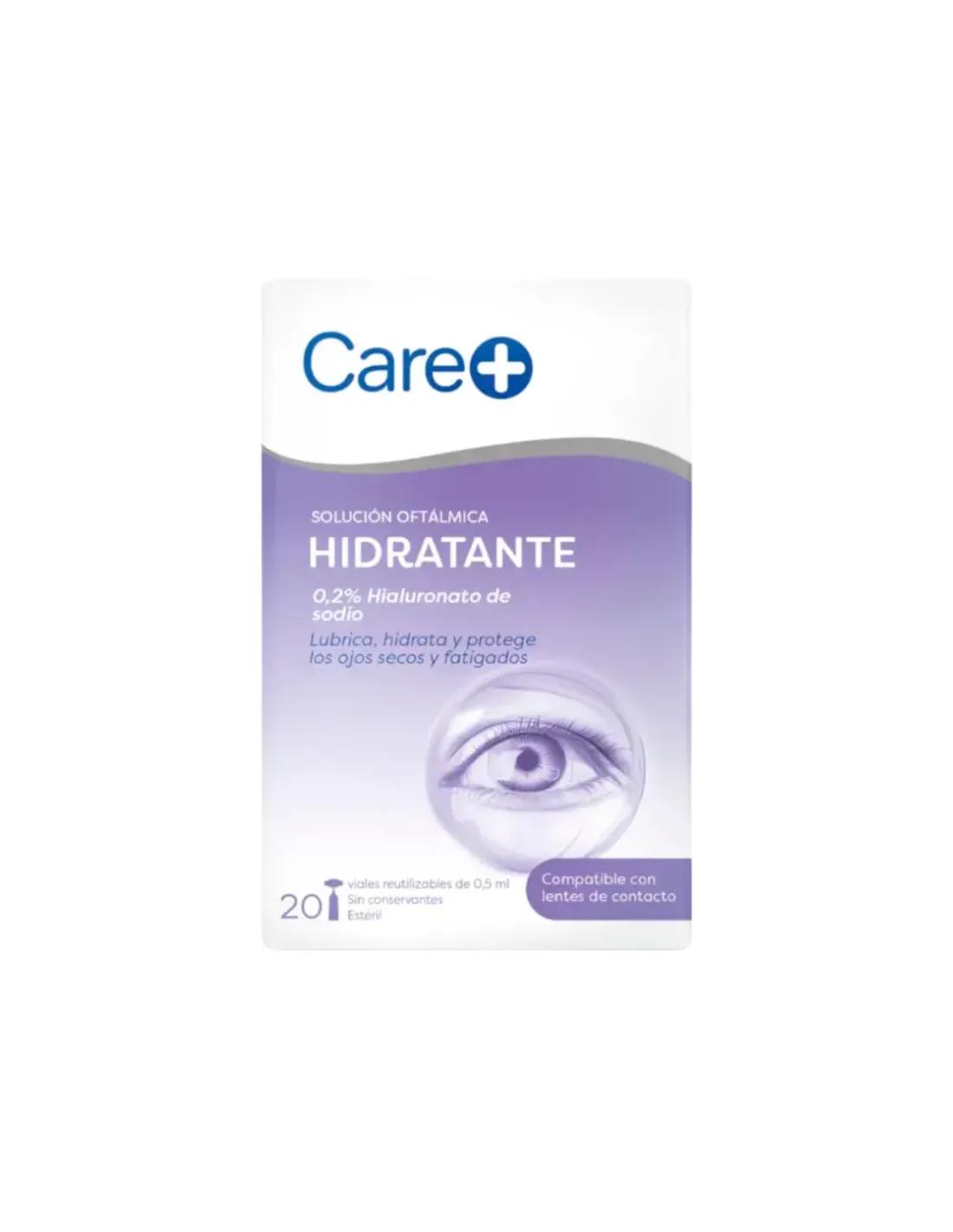 Care+ Solución Oftálmica Hidratante 0,2% Hialuronato de Sodio 10 ml