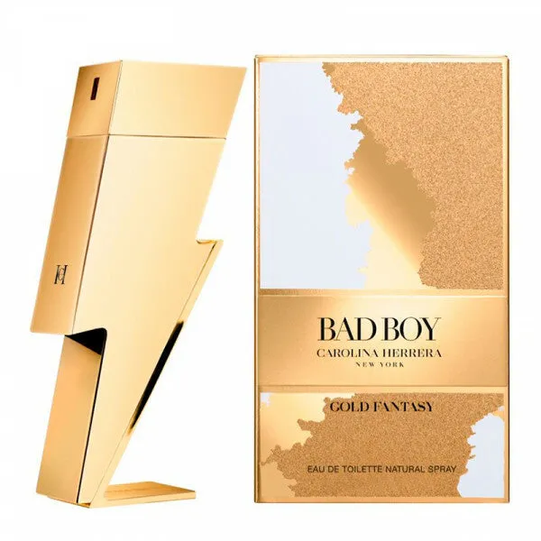 Carolina herrera Bad Boy Gold Fantasy Eau De Toilette Men Volume 100 ml men