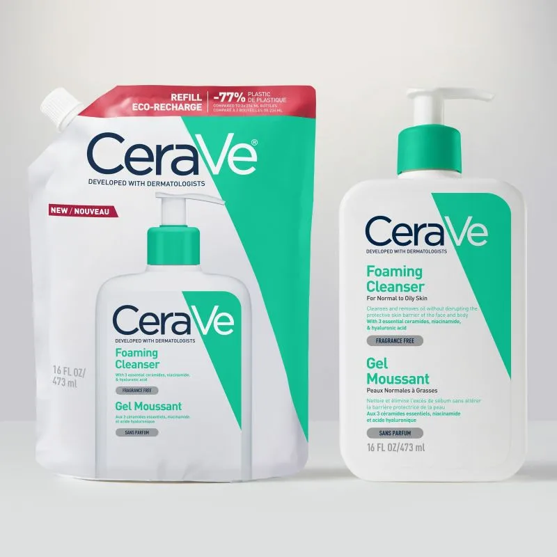Cerave Gel Limpiador Espumoso recarga 473ml