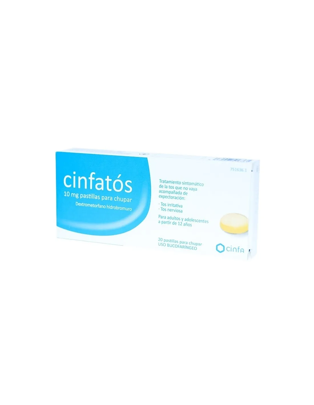 Cinfatos 10 mg 20 pastillas para chupar