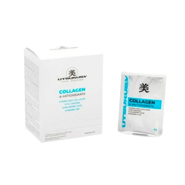 Collagen & Antioxidants | Nutricosmético para piel y cabello 30 sobres x 4g - Utsukusy ®