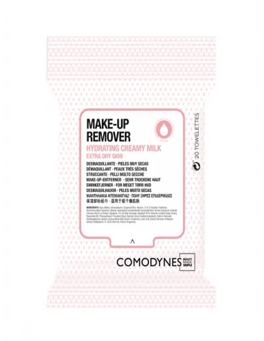 COMODYNES TOALLITAS DESMAQUILLADORAS PIELES MUY SECAS