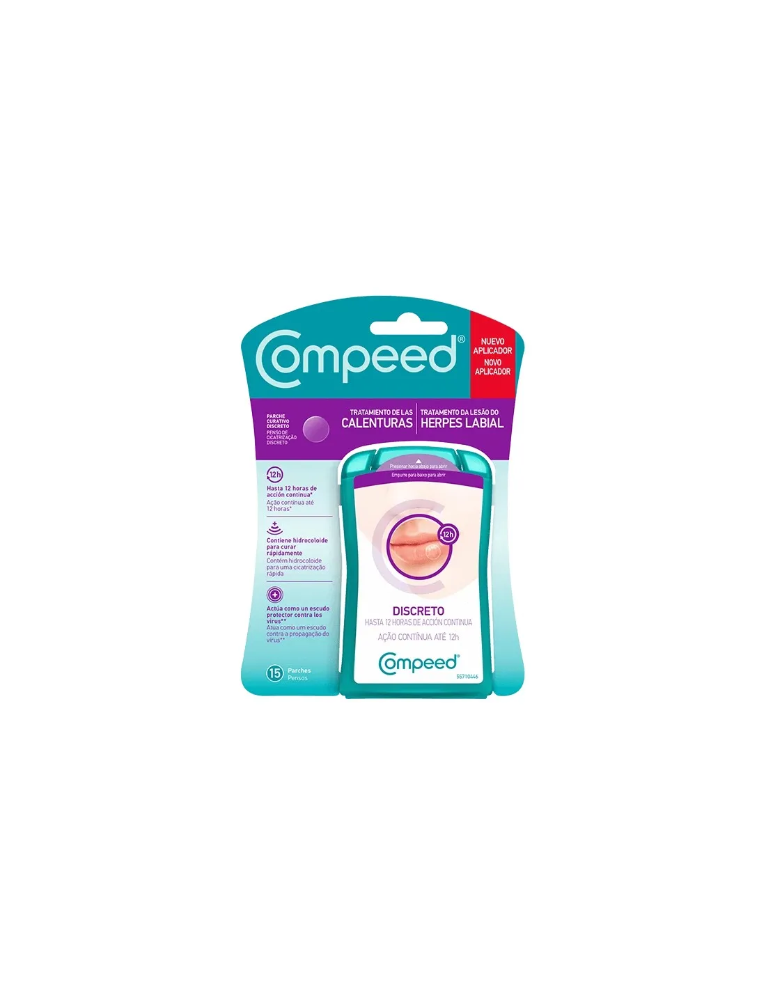 Compeed Calenturas o Herpes Labial Discreto 15 Parches