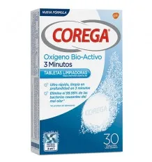 Corega Oxígeno biactivo 30 comprimidos efervescentes
