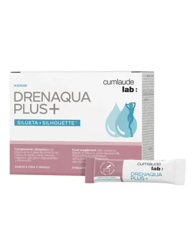 CUMLAUDE LAB: DRENAQUA PLUS+ PIÑA Y MANGO 14 STICKS 2,88 G