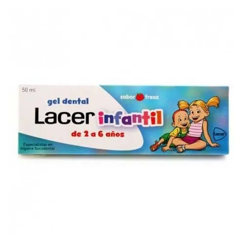 Lacer infantil gel dental (1 tubo 50 ml sabor fresa)