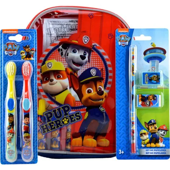 Patrulla Canina Cepillos + Mochila Colorea