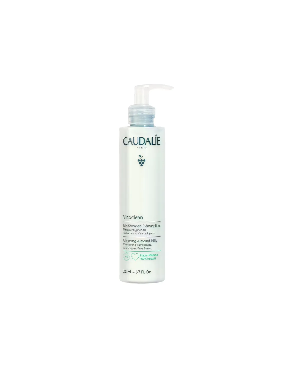 CAUDALIE Vinoclean Leche de Almendras Desmaquillante 200 ml