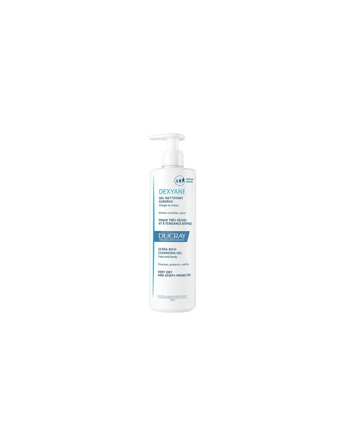 DUCRAY Dexyane gel limpiador sobregraso 400 ml