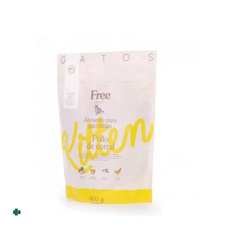 Dingonatura Free Gatos Kitten Pollo Corral 400g