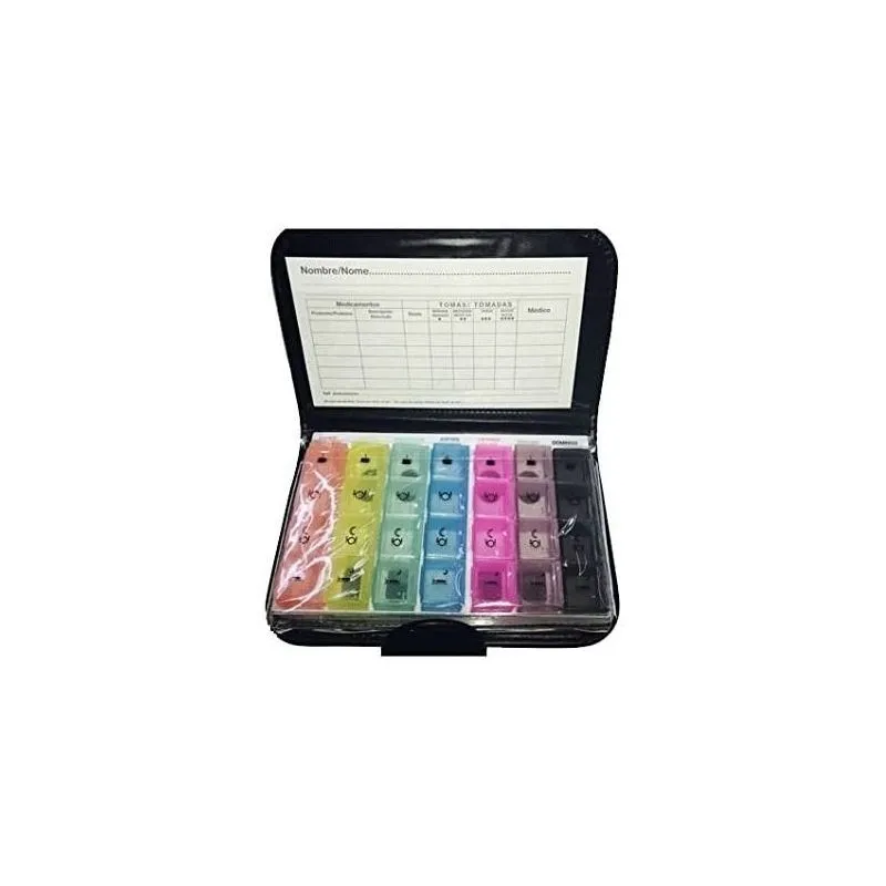 Drenove Pastillero Semanal En Carpeta Diseño Compacto