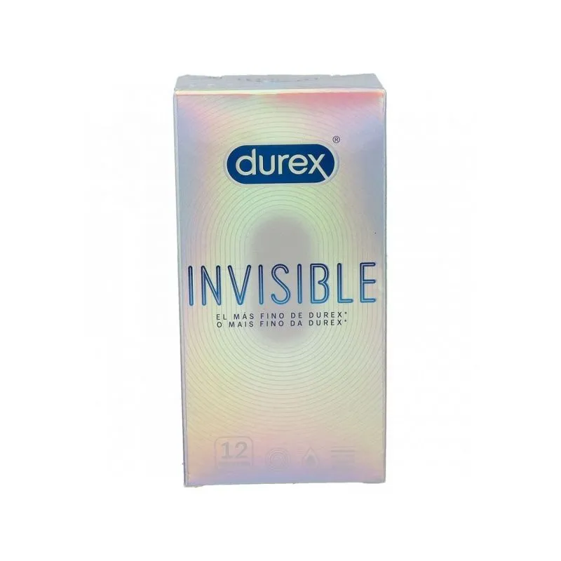 Durex Invisible Preservativo Extrafino Extrasensitivo 12uds