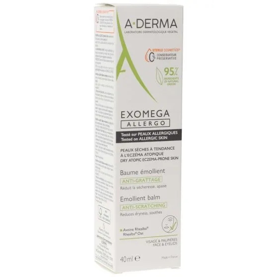 A-Derma Exomega Bálsamo Anti-picor para la Dermatitis atópica 40 ml