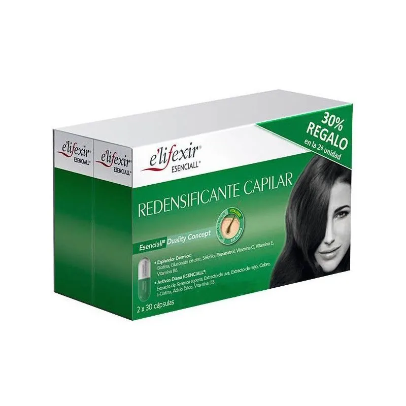 Elifexir Esenciall Redensificante Capilar 30+30 Cápsulas