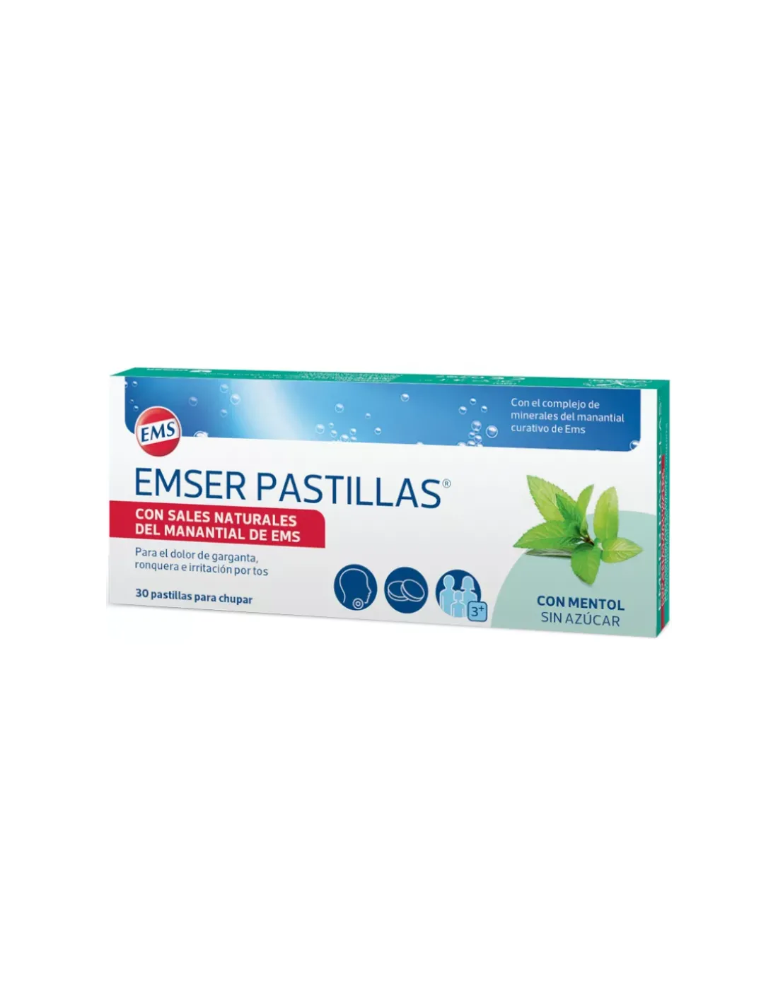 EMSER 30 Pastillas Sabor Mentol