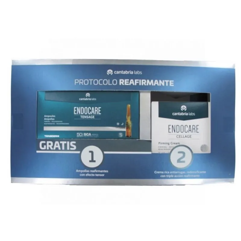 Endocare Protocolo Reafirmante Tensage 20 Ampollas + Crema Cellage