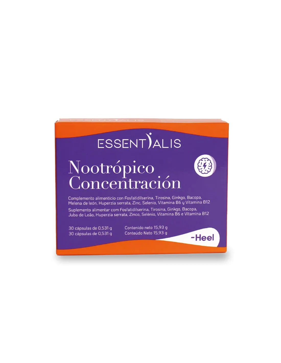 ESSENTIALIS Nootrópico Concentración 30 Cápsulas