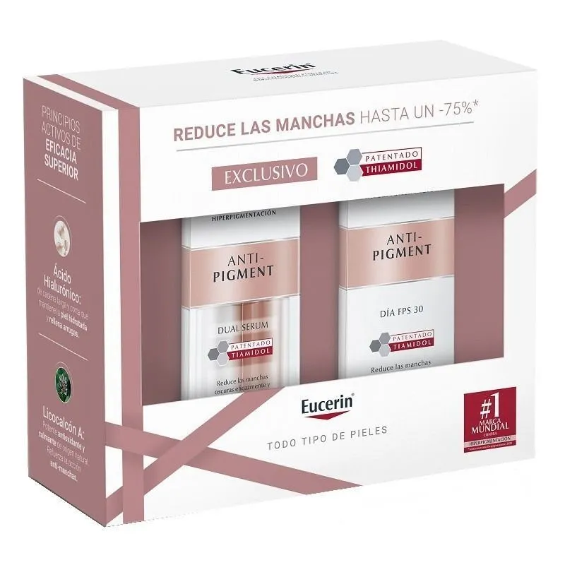 Eucerin Cofre Anti-Pigment: Dual Serum 30ml + Crema de Día SPF 30 50ml