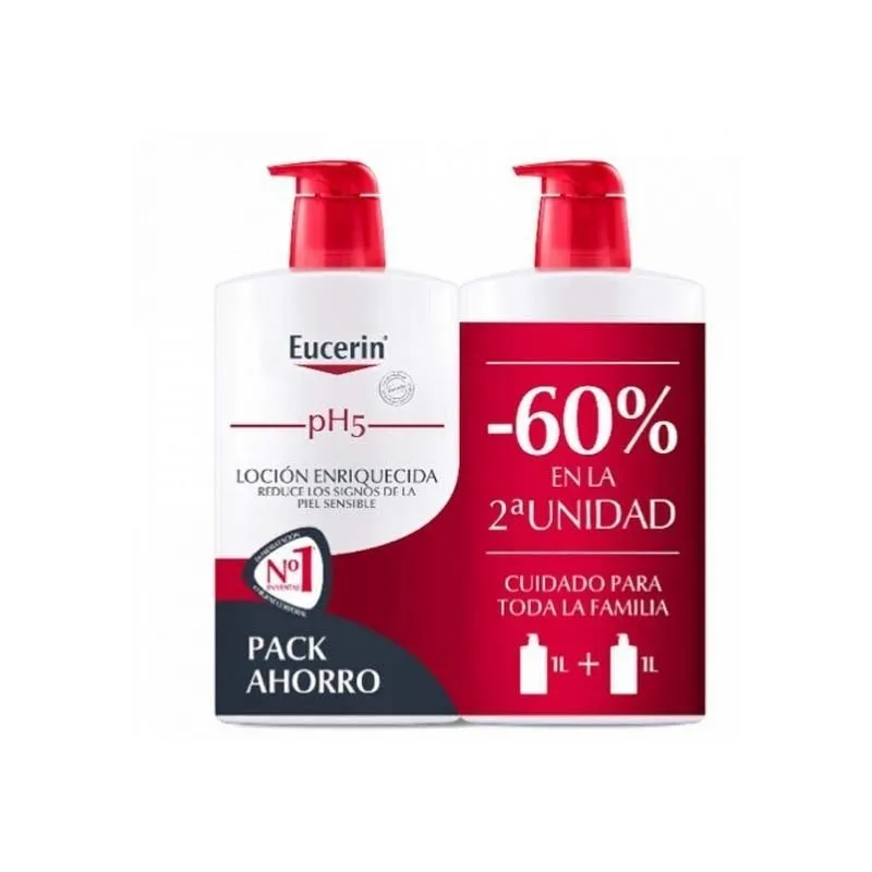Eucerin Duplo Ph5 Loción Enriquecido 2 x 1000 ml