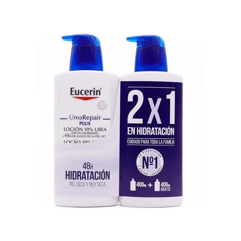 Eucerin Duplo UreaRepair Plus Loción 10% Urea 2 x 400 ml