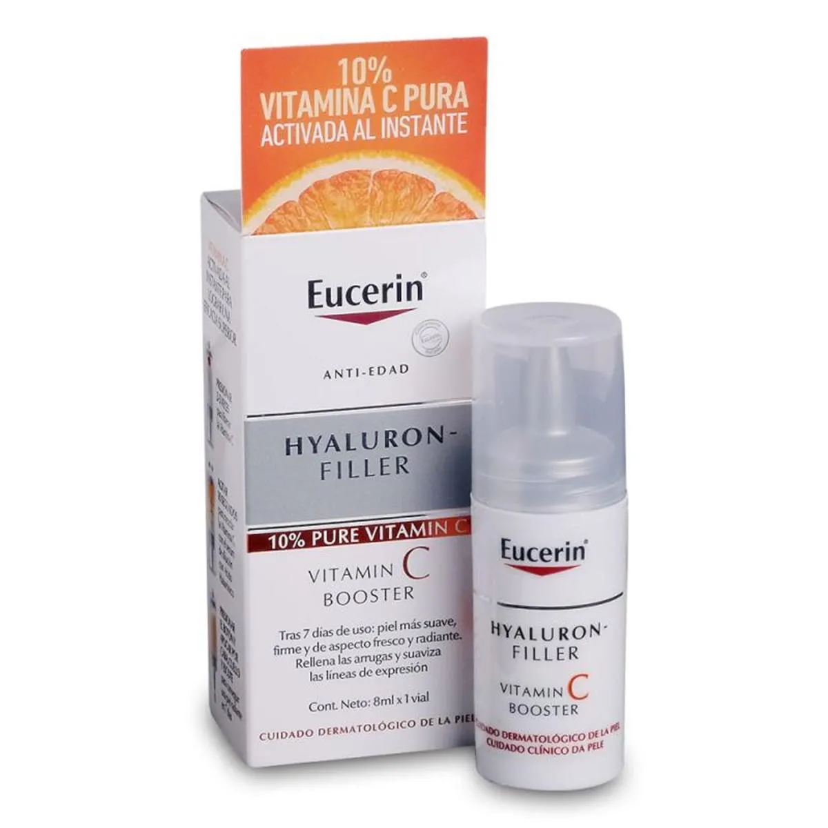 Eucerin Hyaluron Filler Vitamin C Booster 1 Vial de 8ml de Emulsión