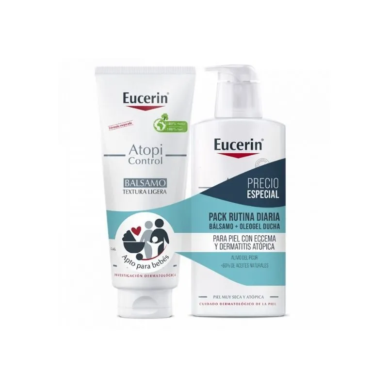 Eucerin Pack Atopi Control Bálsamo 400ml + Oleogel Ducha 400ml