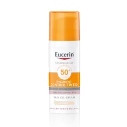 Eucerin Protector Solar Pigment Control FPS 50+ con color tono claro 50ml