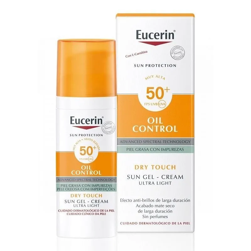 Eucerin Sun Gel Crema Oil Control Dry Touch SPF-50+ 50 ml