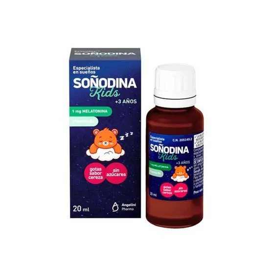 Soñodina Kids Melatonina Gotas 20 ml Sabor Cereza