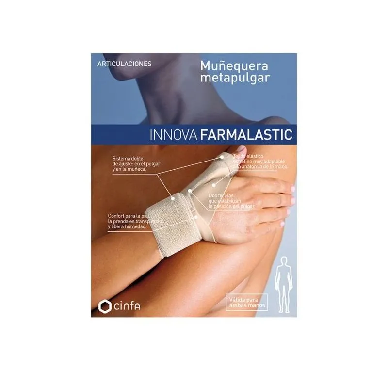Farmalastic Innova Muñequera Metapulgar Beige Talla 1