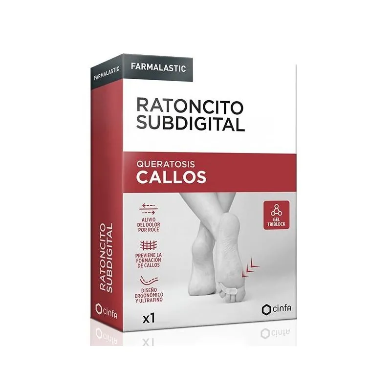 Farmalastic Ratoncito Subdigital Callos 1 Unidad Pie Izquierdo Talla Única