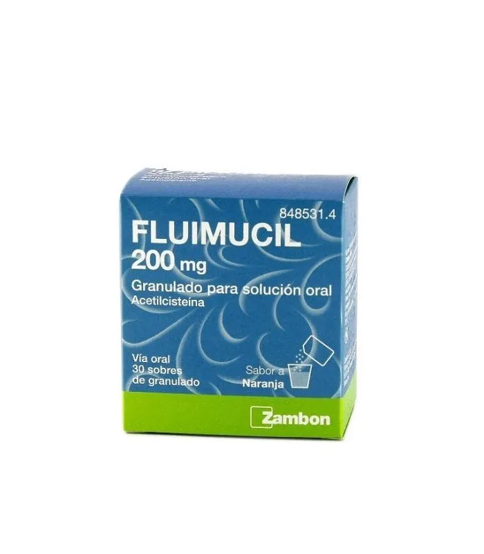 Fluimucil 200 Mg 30 Sobres Granulado Solucion Or