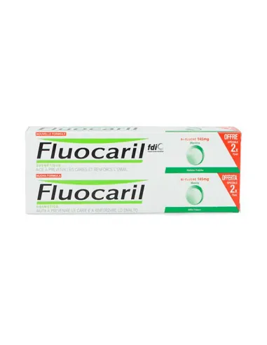 FLUOCARIL BI-FLUORÉ 145 MG PASTA DENTAL MENTA DUPLO 2 X 75 ML
