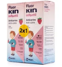 Fluorkin Infantil Enjuague Bucal 500 ml + 500 ml Duplo Promocion