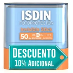 Fotoprotector Isdin Invisible Stick SPF50 10 Gramos