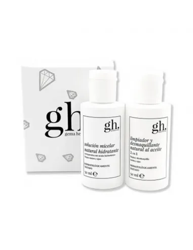 GH LIMPIADOR DESMAQUILLANTE NATURAL AL ACEITE 2 EN 1 50 ML + SOLUCIÓN MICELAR NATURAL HIDRATANTE 50 ML PACK