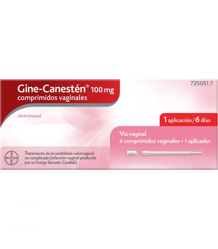 Gine-canesten 100 Mg 6 Comprimidos Vaginales