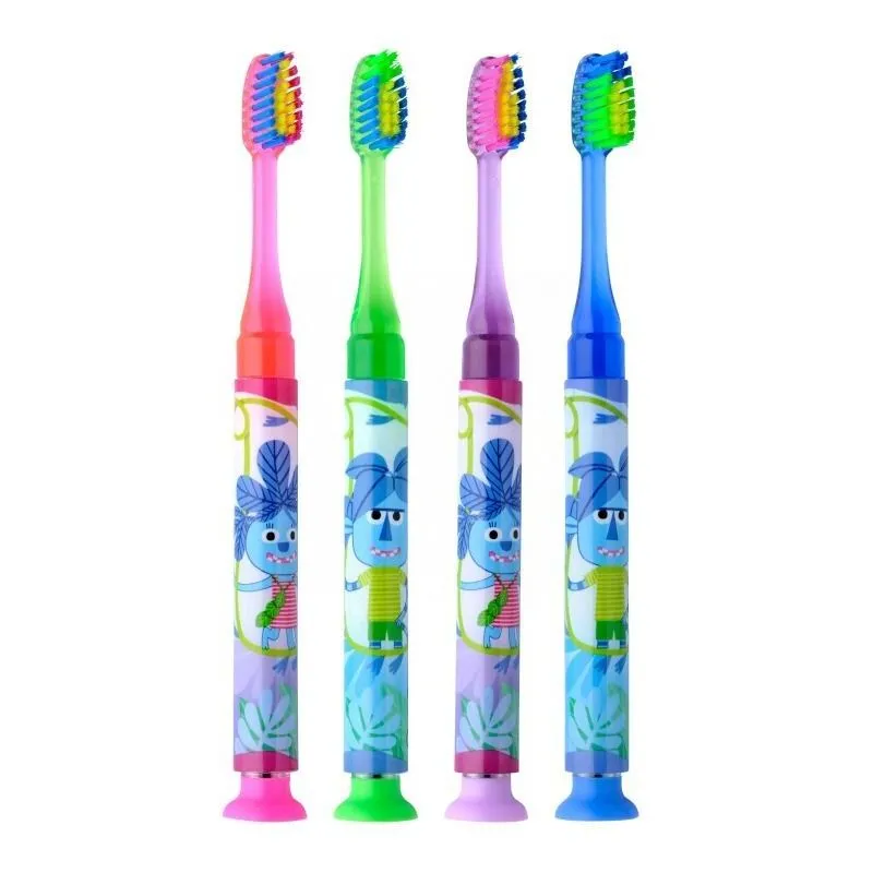 Gum Cepillo Dental Infantil Suave Monstruos Con Luz 1 Unidad