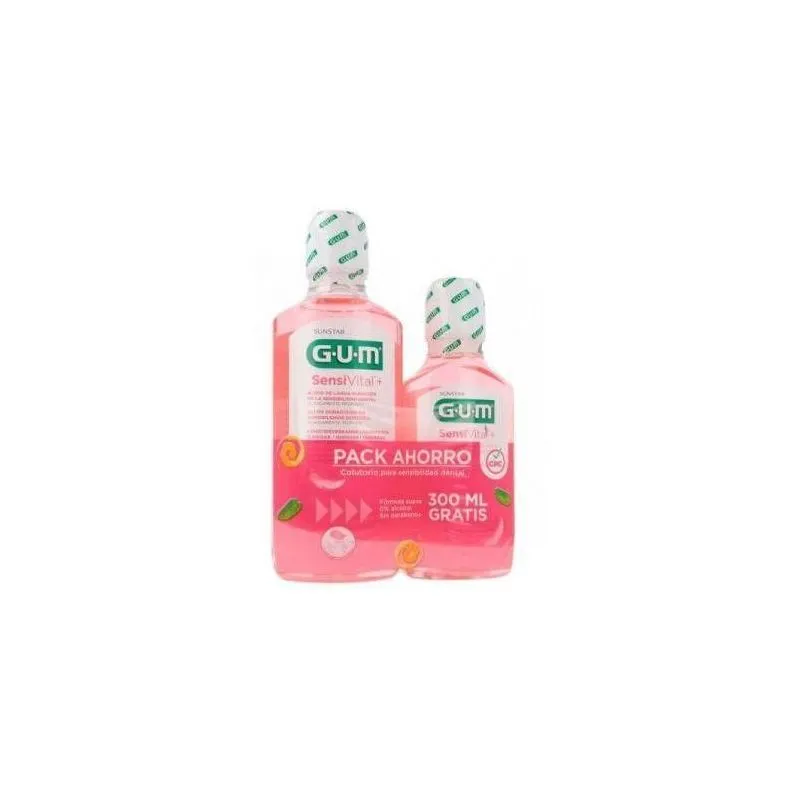 Gum Sensitival+ Colutorio 500ml + 300ml