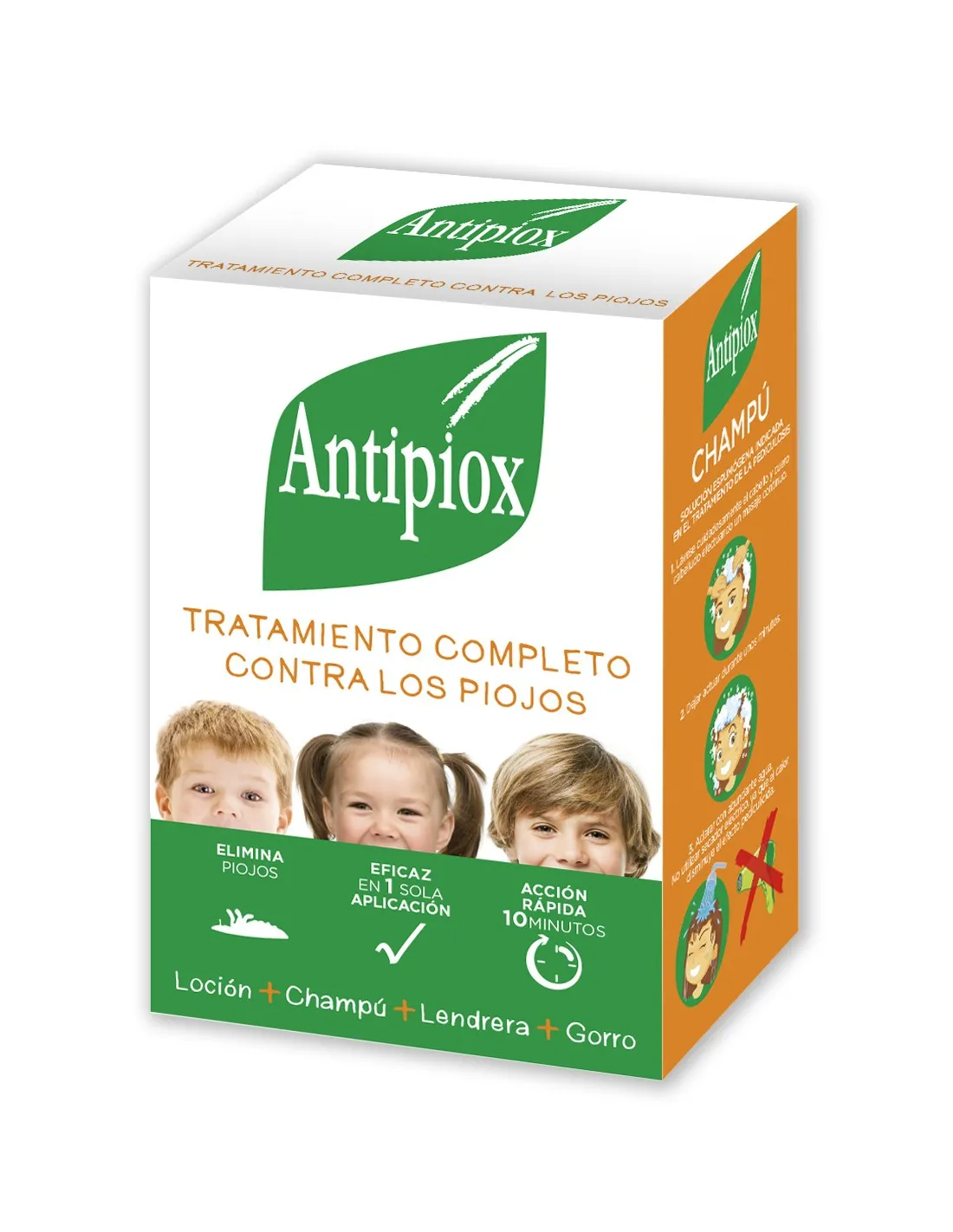 Antipiox Pack Loción 150 ml + Champú 150 ml + Lendrera + Gorro