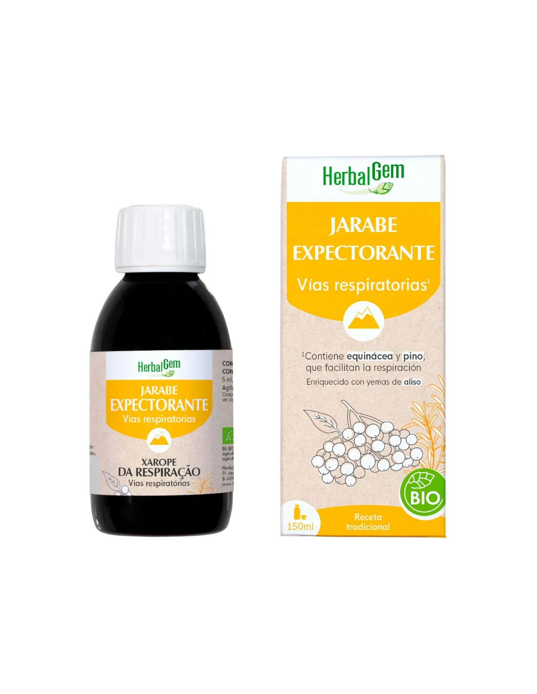 HerbalGem Jarabe Respiracion Bio 150 ml