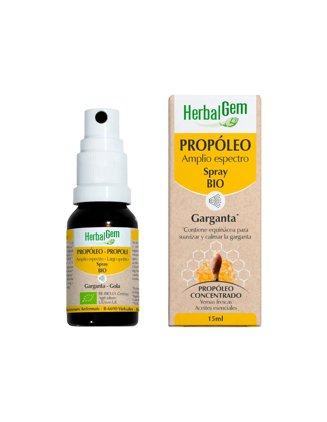 HerbalGem Propóleo Amplio Espectro Spray Bio 15 ml