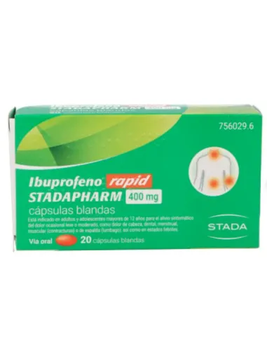IBUPROFENO RAPID STADAPHARM 400 MG 20 CAPS