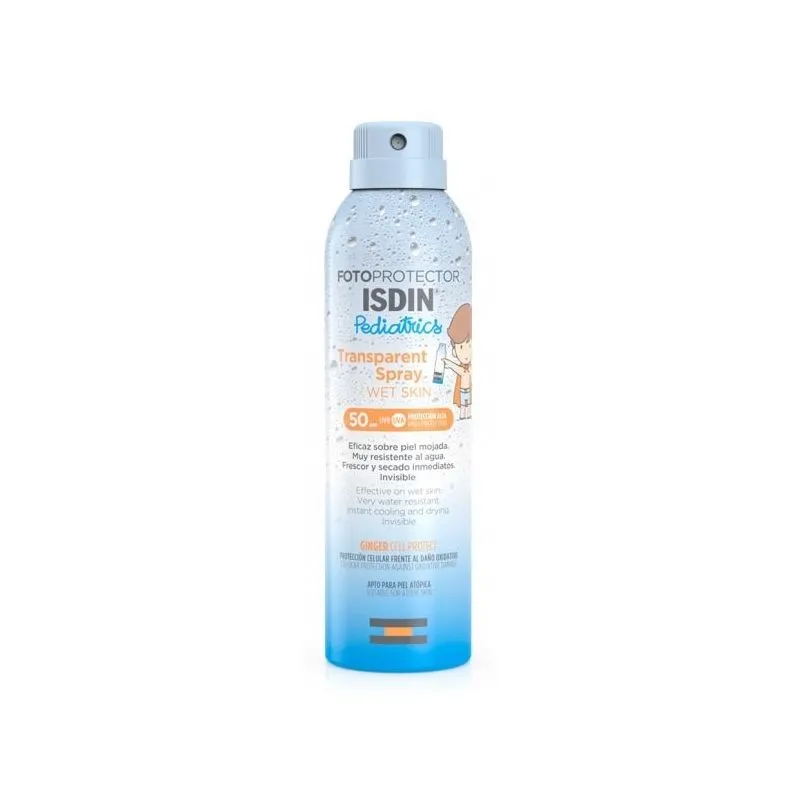 Isdin Pediatrics SPF50+ Wet Skin Spray Transparente 250ml