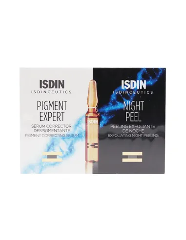 ISDINCEUTICS PIGMENT EXPERT 10 AMPOLLAS + NIGHT PEEL 10 AMPOLLAS PACK