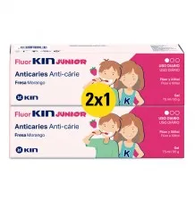 Kin Fluorkin Junior Gel Fresa 75 ml + 75ml Duplo Promocion