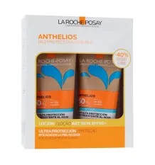 Anthelios Gel Wet Skin SPF 50+ Protector Solar Piel Sensible 200ml + 200ml Duplo Promocion