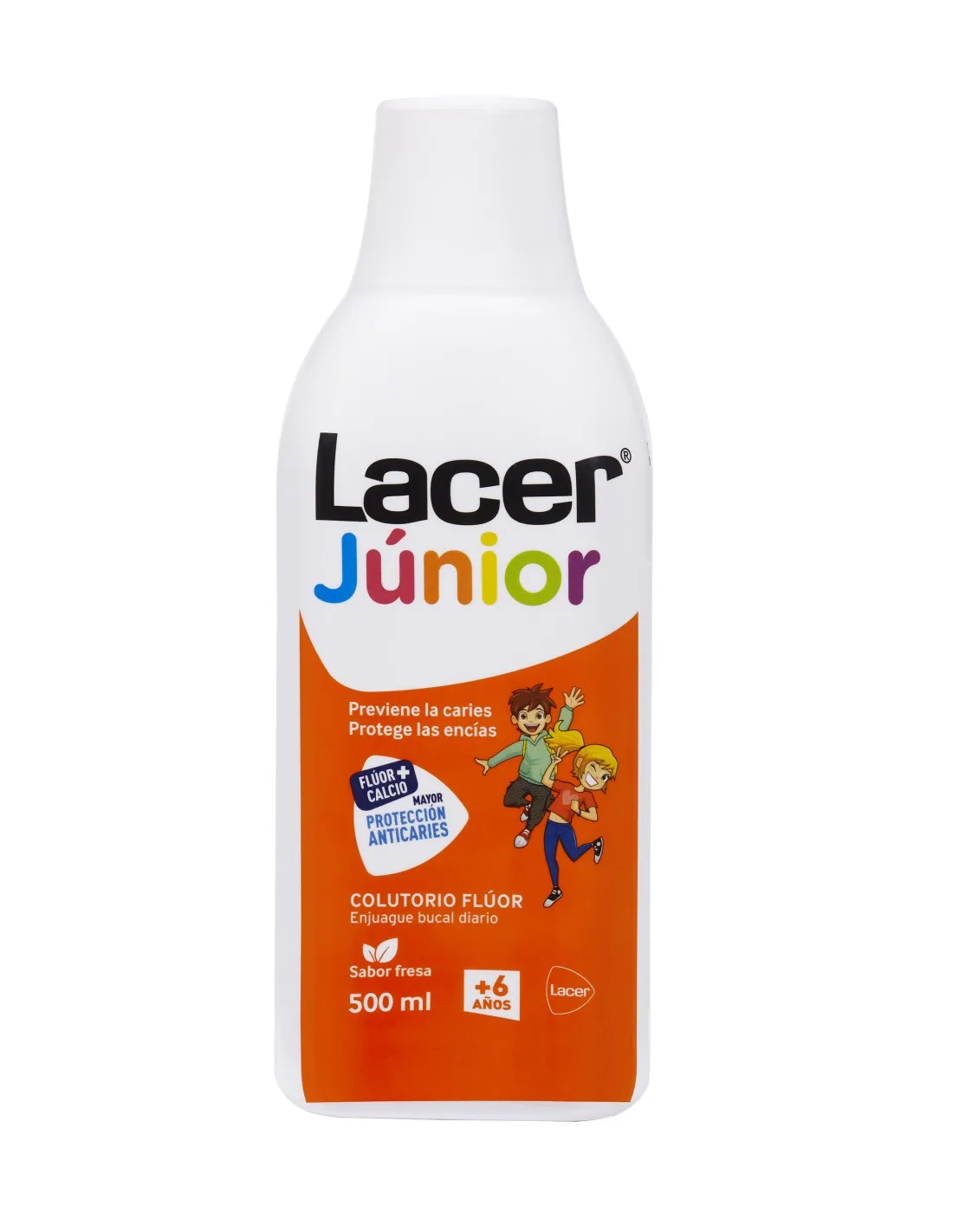Lacer Flúor Diario 0,05% Fresa, 500 ml